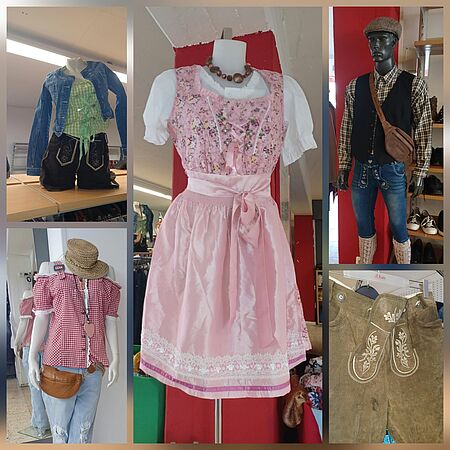 Bild mit Trachten und Dirndl.